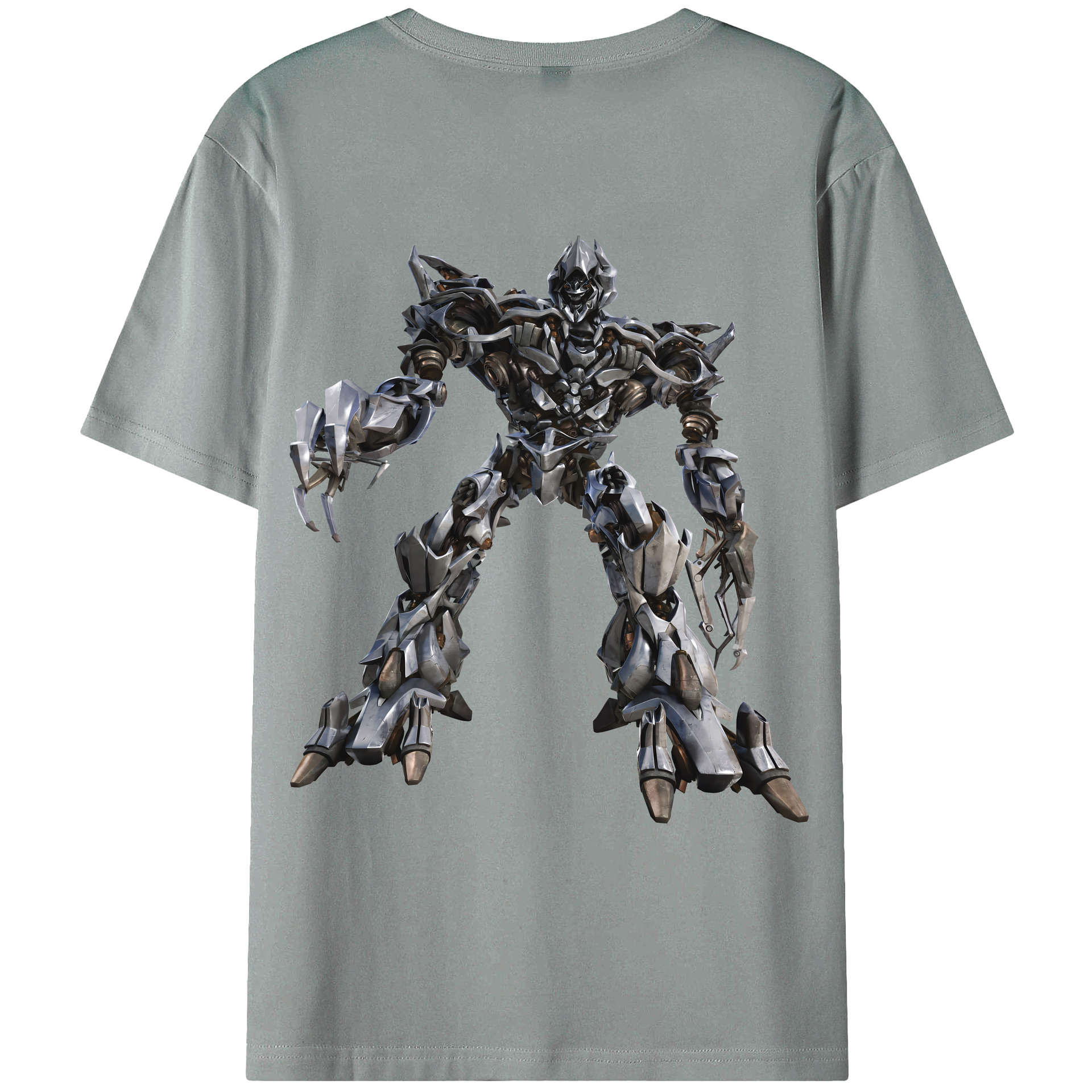 （画像用） Transformers トランスフォーマー 綿100％ メンズ半袖Tシャツ（バックプリント） 通気性